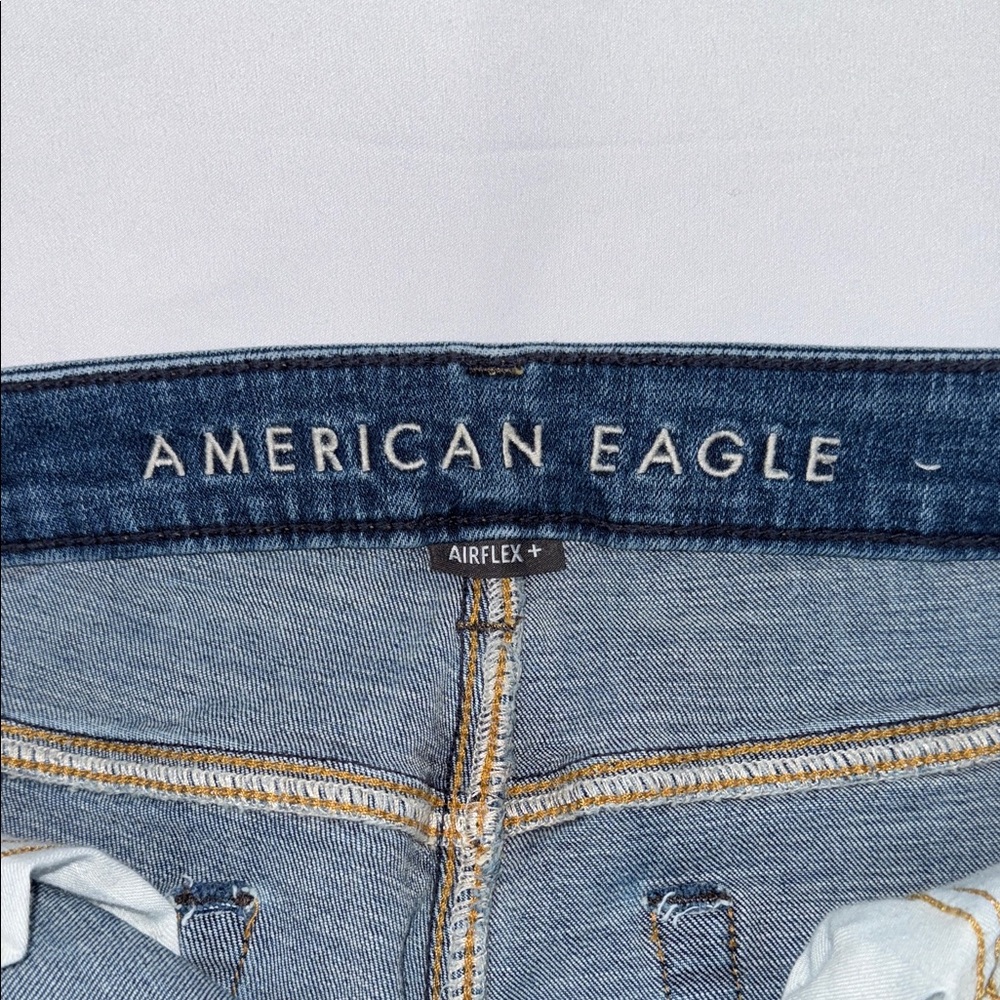 American Eagle Outfitters Men's Dark Blue Skinny Jeans - Picture 2 of 4